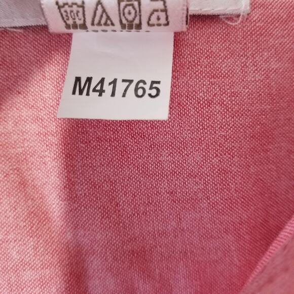 Draper's & Damon's Jacket Womens Large Pink Pintuck Button 3/4 Sleeve Pockets - Picture 7 of 11